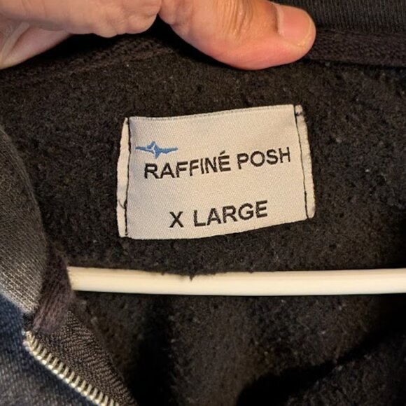 RAFFINE POSH "Praise to God" Distressed Acid Wash Zip Up - Picture 4 of 6